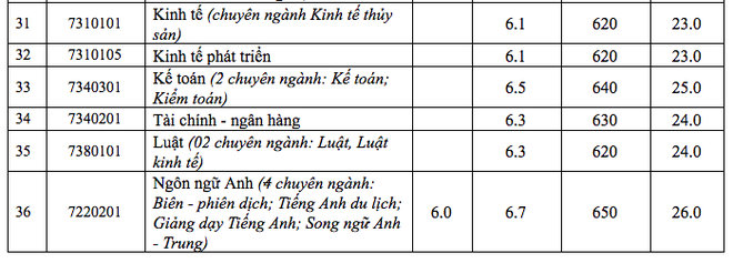 Hai trường đại học công bố điểm sàn xét tuyển điểm thi tốt nghiệp THPT - ảnh 5