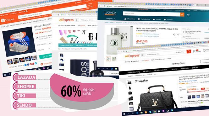 Hàng giả ngập chợ điện tử