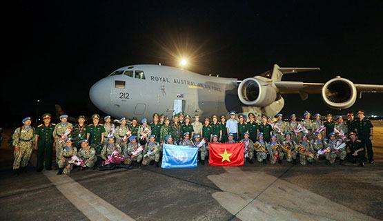 Lực lượng gìn giữ hòa bình Liên hợp quốc tại Nam Sudan về nước