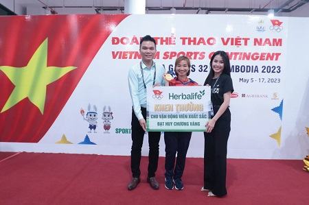 Herbalife VN thưởng nóng cho các vận động viên đạt Huy chương Vàng tại SEA Games 32