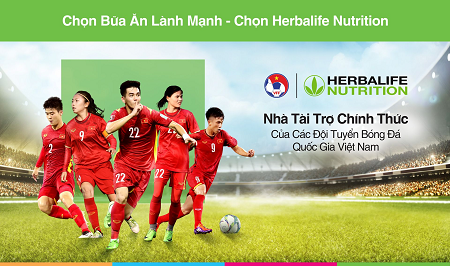 Herbalife Việt Nam tài trợ cho Đội tuyển bóng đá quốc gia Việt Nam