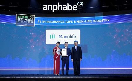 Manulife Việt Nam tiếp tục dẫn đầu ngành bảo hiểm trong bảng xếp hạng Top 100 Nơi làm việc tốt nhất