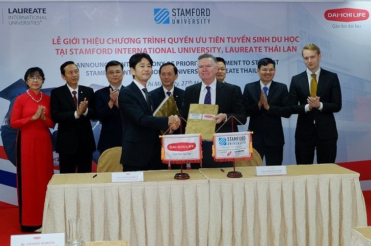 Dai-ichi Life VN và quyền ưu tiên tuyển sinh du học ĐH Stamford – Laureate, Thái Lan