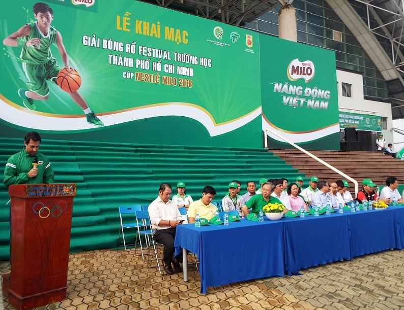 120 đội tranh tài tại giải bóng rổ festival trường học TPHCM – Cúp Milo 2018