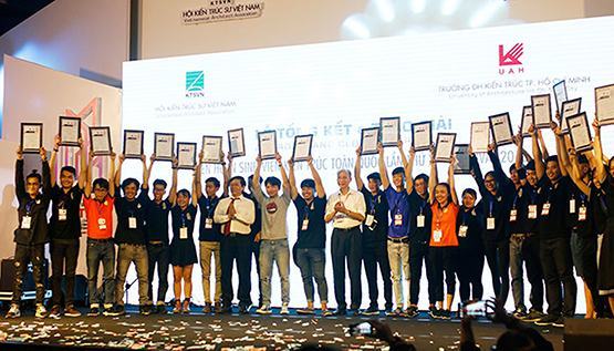 Liên hoan sinh viên kiến trúc toàn quốc 2018: Sinh viên ĐH Quốc tế Hồng Bàng giành 7 giải thưởng