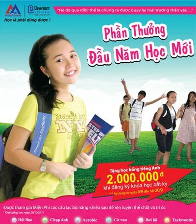 Học bổng lớn nhân dịp khai trường