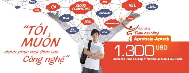 Học bổng trị giá 1.300 USD từ Aprotrain – Aptech