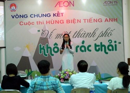 Học sinh hùng biện tiếng Anh “Vì một TP.HCM không rác thải”