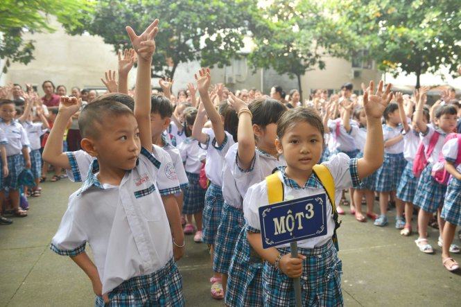 Học sinh&nbsp;TP.HCM&nbsp;rạng rỡ trở lại trường sau nghỉ hè 