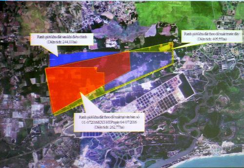 Vị trí xây dựng sân bay Hồ Tràm đề xuất. Ảnh: Nguyễn Khoa