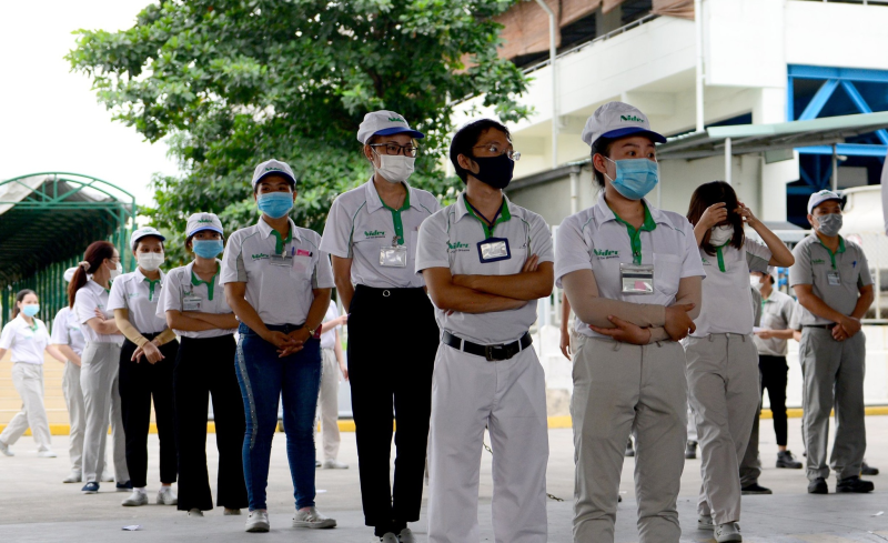 Công ty TNHH Nidec Sankyo Việt Nam đã dừng hoạt động sau khi ghi nhận hàng trăm ca nhiễm Covid-19 /// Ảnh: Nguyên Vũ