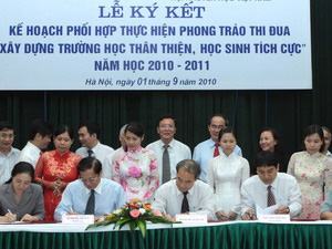 Hợp tác liên ngành xây dựng trường học thân thiện