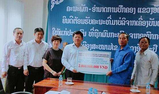 Đà Nẵng: Hỗ trợ Lào 2,3 tỷ đồng khắc phục sự cố vỡ đập