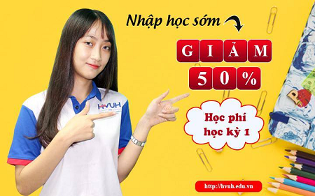 HVUH giảm 50% học phí cho tân sinh viên khóa 2021