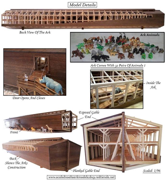 Sơ đồ thiết kế con thuyền của Noah.