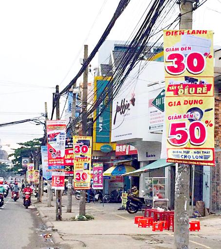 Mất trật tự trong hoạt động quảng cáo lại tái diễn