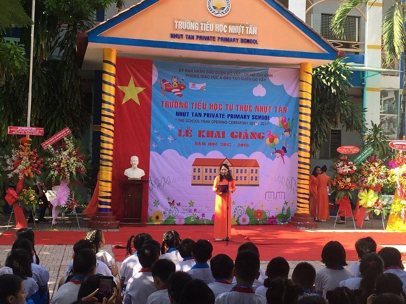 Trường tiểu học Nhựt Tân  khai giảng năm học mới 2017 – 2018
