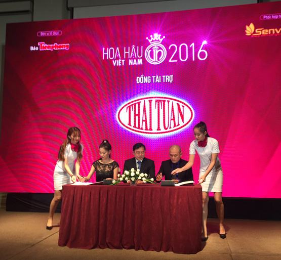 Thái Tuấn đồng hành cùng vẻ đẹp và trí tuệ cuộc thi Hoa hậu Việt Nam