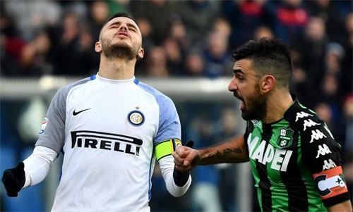 Inter trượt ngã ngay ở trận mở màn Serie A