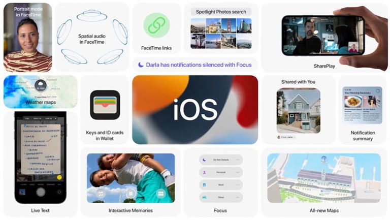 iOS 15 trình làng với nhiều cải tiến