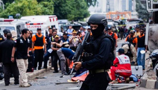 IS nhận trách nhiệm vụ đánh bom Jakarta