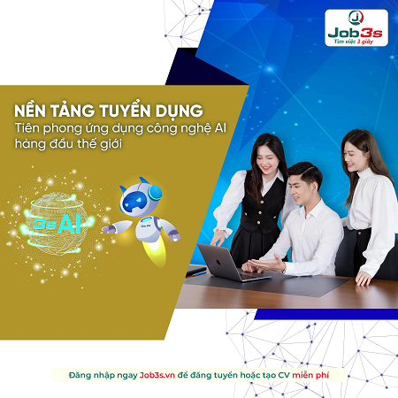 Job3s.vn – Nền tảng tuyển dụng “gây bão” nhờ công nghệ AI vượt trội