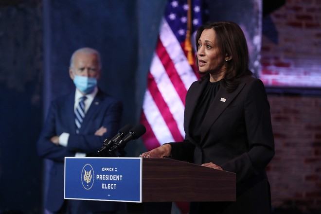 Phó tổng thống tân cử Kamala Harris /// Ảnh: AFP