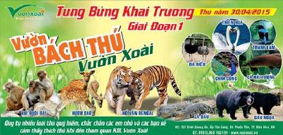 KDL Vườn Xoài khai trương vườn bách thú giai đoạn 1