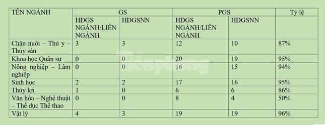 Kết quả xét công nhận GS,PGS năm 2022: Có ngành ứng viên bị loại 50% ảnh 2