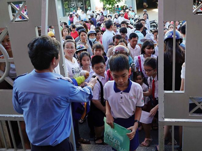 Học sinh tham gia kỳ thi khảo sát năng lực lớp 6 vào Trường THPT chuyên Trần Đại Nghĩa năm 2019 /// ĐÀO NGỌC THẠCH