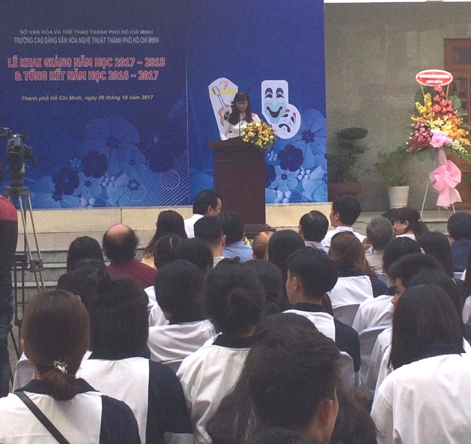 Trường CĐ Văn hóa Nghệ thuật TP.HCM khai giảng năm học mới