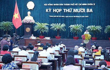 Kỳ họp thứ 13, HĐND TP.HCM khóa X bàn nhiều nội dung quan trọng