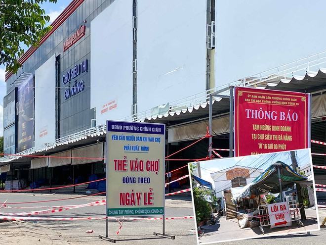 Các chợ Tân Lập, Siêu Thị và Lầu Đèn đang bị phong tỏa ẢNH: HUY ĐẠT