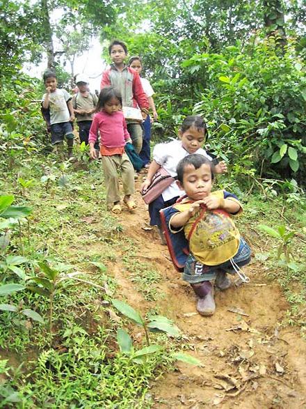 Khát vọng con chữ của hai “tí hon” rừng già