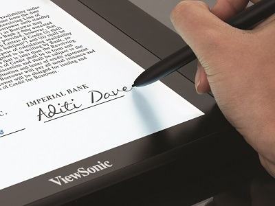 ViewSonic giới thiệu công nghệ scan chữ ký sinh trắc học