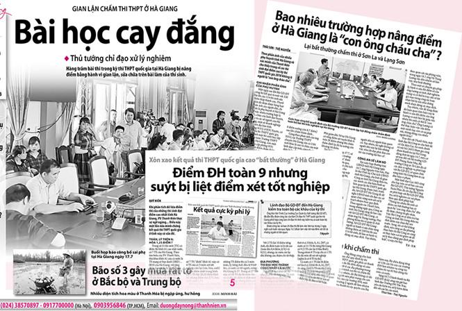 Khởi tố vụ gian lận điểm thi tại Hà Giang