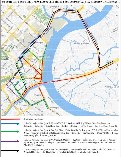 Không dừng trên nóc hầm sông Sài Gòn xem pháo hoa