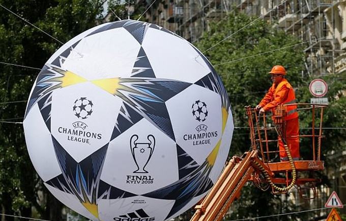 Kiev bận rộn chuẩn bị cho chung kết Champions League