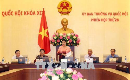 Khai mạc Phiên họp thứ 26 của Ủy ban Thường vụ Quốc hội