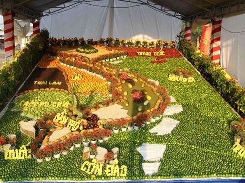 Kỷ lục bản đồ VN bằng trái cây