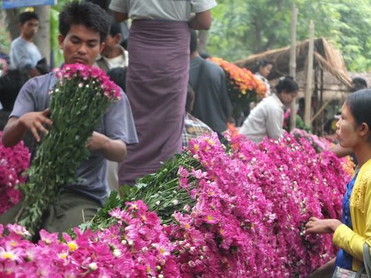 Lạc vào chợ hoa ở xứ đàn ông bận váy