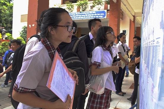 99% thí sinh làm thủ tục dự thi