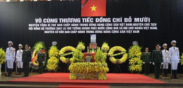 Lễ viếng nguyên Tổng bí thư Đỗ Mười