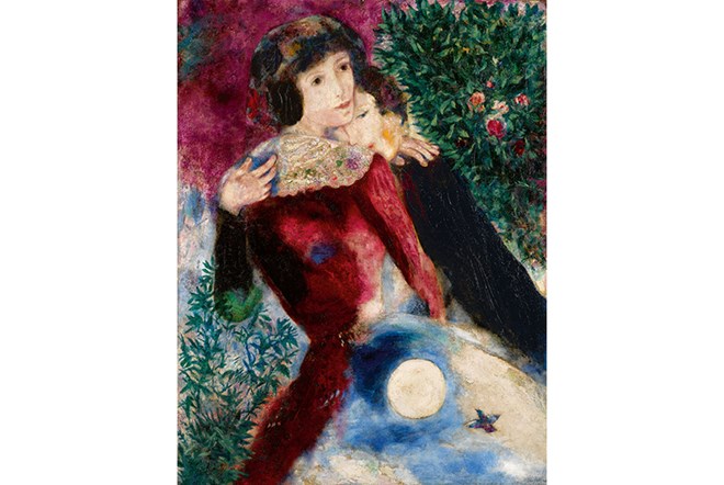 Bức Les Amoureux của danh họa Chagall được mua lại với giá kỷ lục