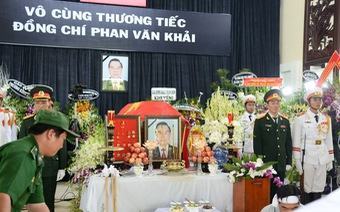 Lịch trình di quan linh cữu nguyên Thủ tướng Phan Văn Khải