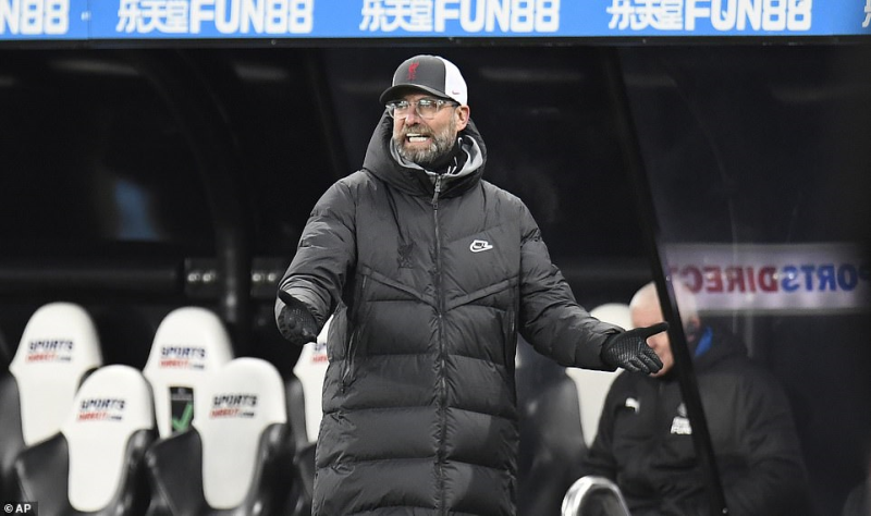 Jurgen Klopps side are three points ahead of Manchester United and have now dropped points in their last two league games