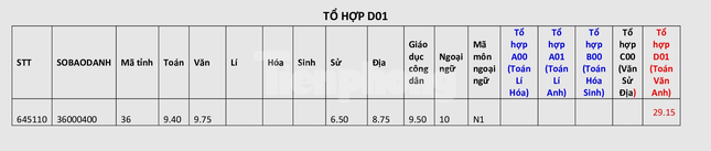 Lộ diện 6 thủ khoa cho 5 tổ hợp xét tuyển đại học truyền thống ảnh 2