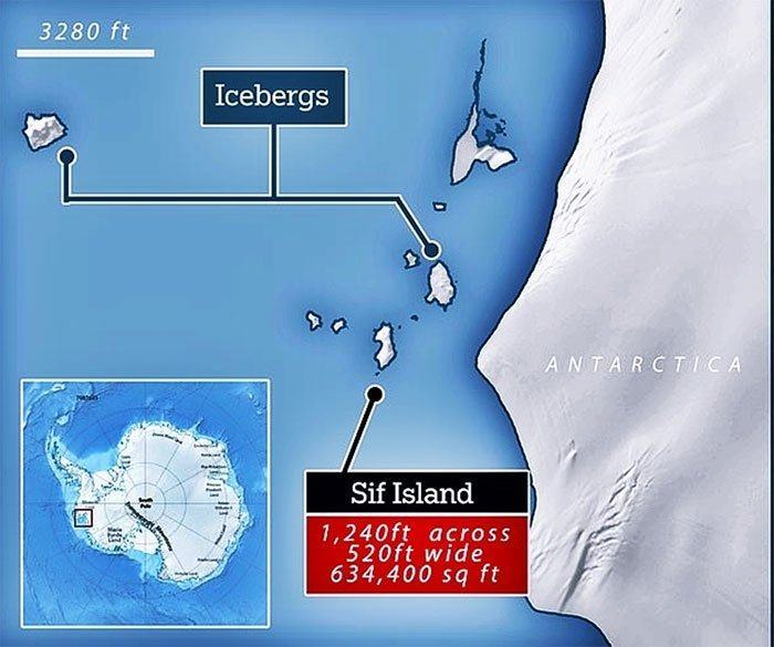 Lộ diện hòn đảo chưa từng được khám phá ở Nam Cực