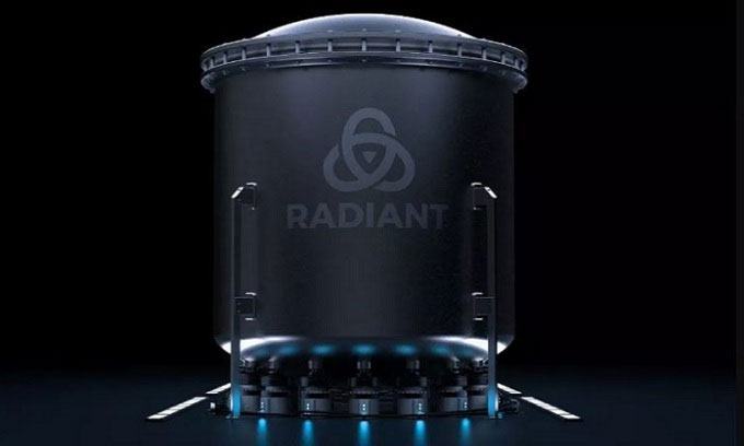 Mẫu lò phản ứng mini của Radiant.