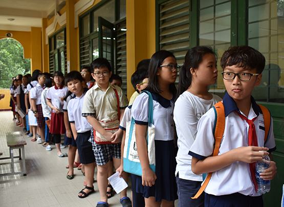 Trường THPT chuyên Trần Đại Nghĩa:Hơn 4.000 thí sinhdự khảo sát vào lớp 6